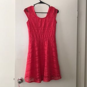 coral dress
